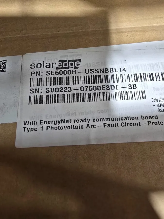 Инвертор Solaredge SE6000H-US HD Wave Grid Tie Inverter