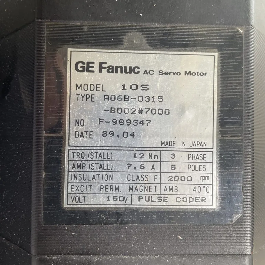 Серводвигатель FANUC AC Servo Motor A06B-0315-B002 Good Condition