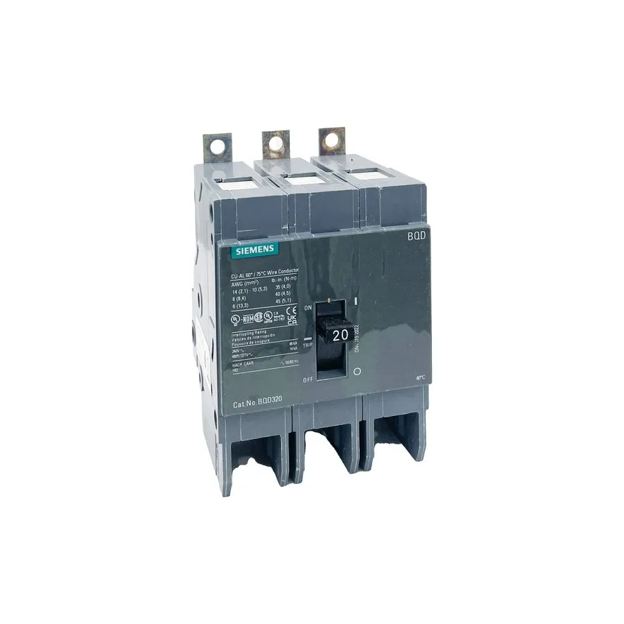 Автоматический выключатель Siemens BQD320 Molded Case Circuit Breaker 20A, 3-Pha
