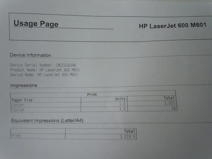 Лазерный принтер HP Laserjet Enterprise Pro 600 M601N Laser Printer ( Condition 
