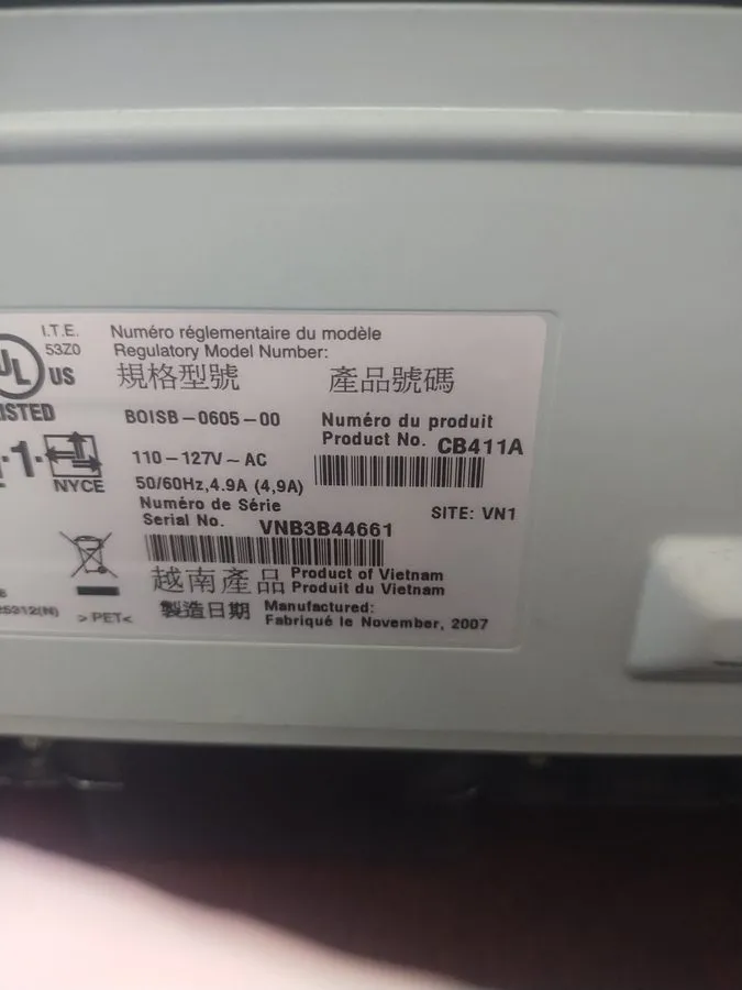Лазерный принтер HP Laserjet P1006 CB411A Monochrome Desktop Laser Printer — фото лота 4