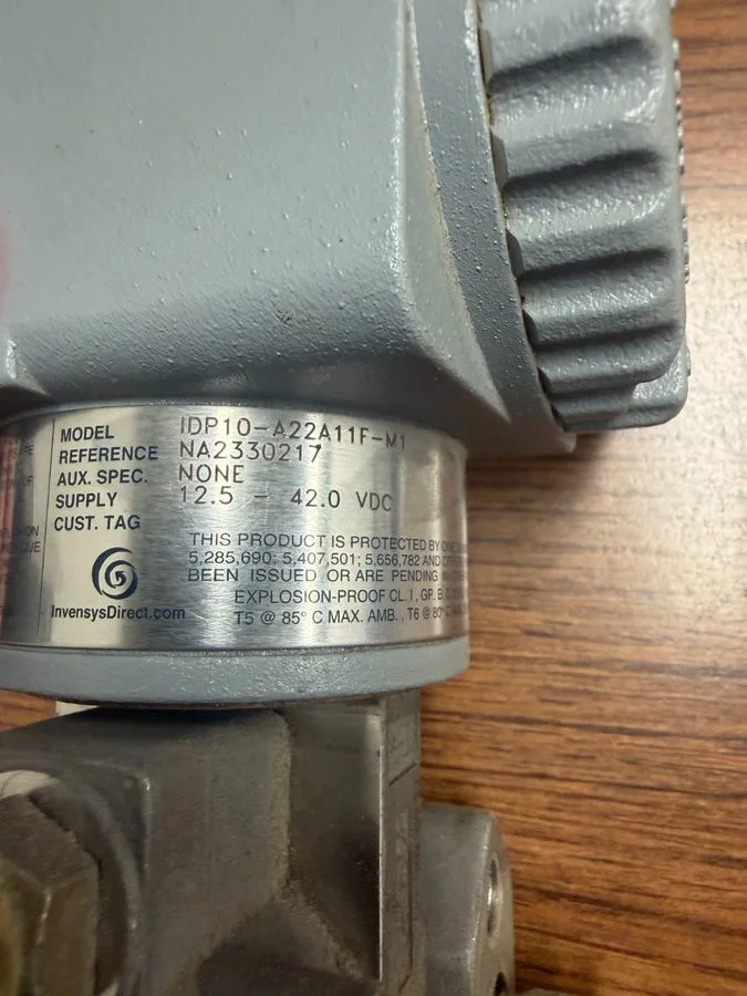 Датчик давления Invensys Differential Pressure Transmitter IDP10-A22A11F-M1 — фото лота 1