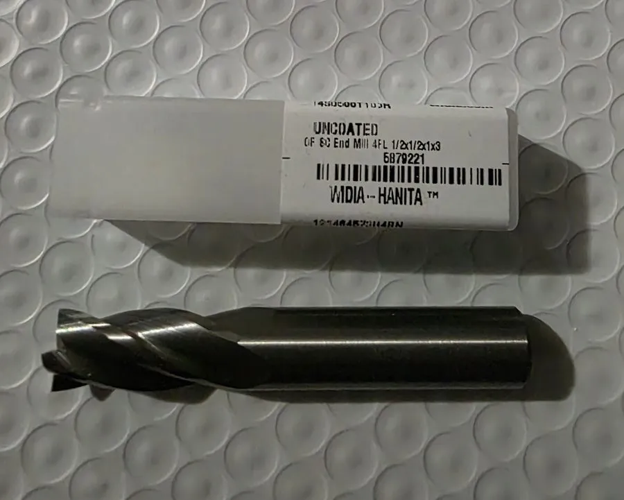 Режущий инструмент Widia 5879221 1/2" Solid Carbide Square End Mill Bit — фото лота 1