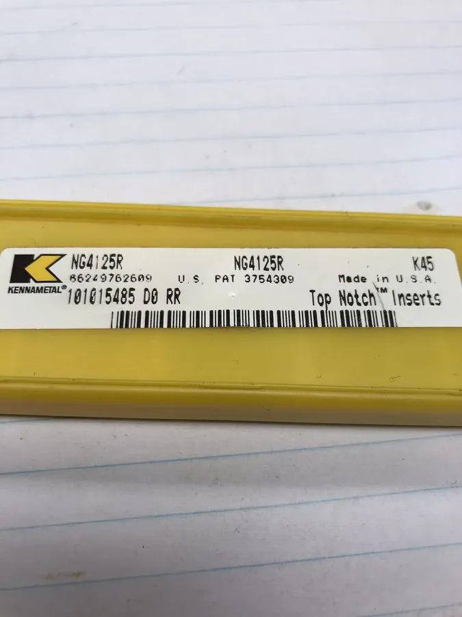 Режущий инструмент Kennametal NG4125R KCU25 Threading Carbide Insert