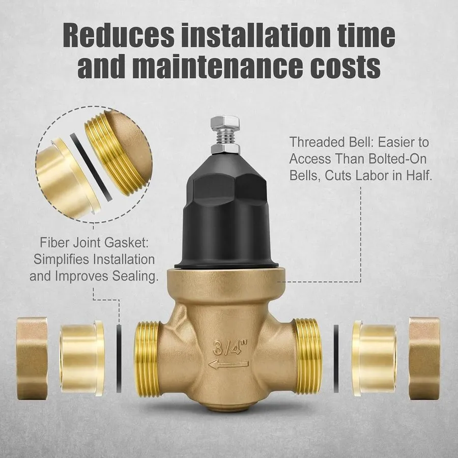 Клапан 34-NR3XLDU 3/4" NR3XL RV Water Pressure regulator Reducing Valve Double F