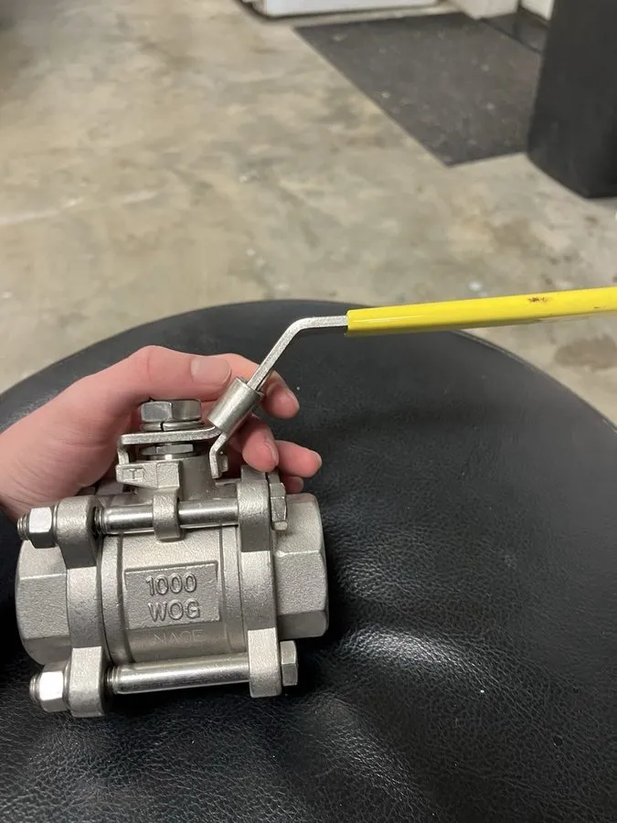 Клапан Jomar T-SS-1000N-4B 2"Npt Ball Valve Stainless Steel CF8M Full Port 1000W