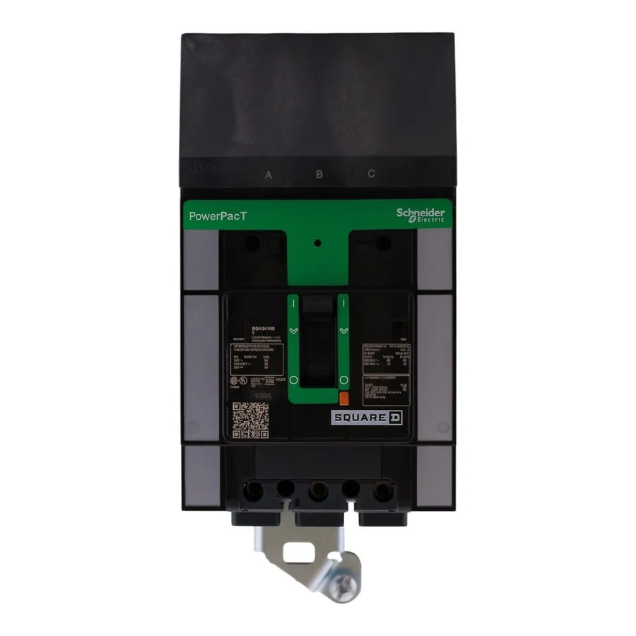 Автоматический выключатель Square D PowerPact BGA34100Y 100 amp 480v I line Circ — фото лота 2