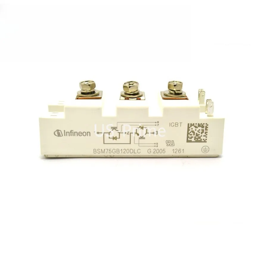 Силовой модуль IGBT Infineon Thyristor IGBT Power Module BSM75GB120DLC 75A-1200V — фото лота 1