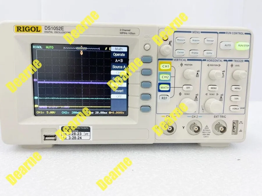 Осциллограф DS1052E 50MHz 1GSa/s 2Ch Digital Oscilloscope