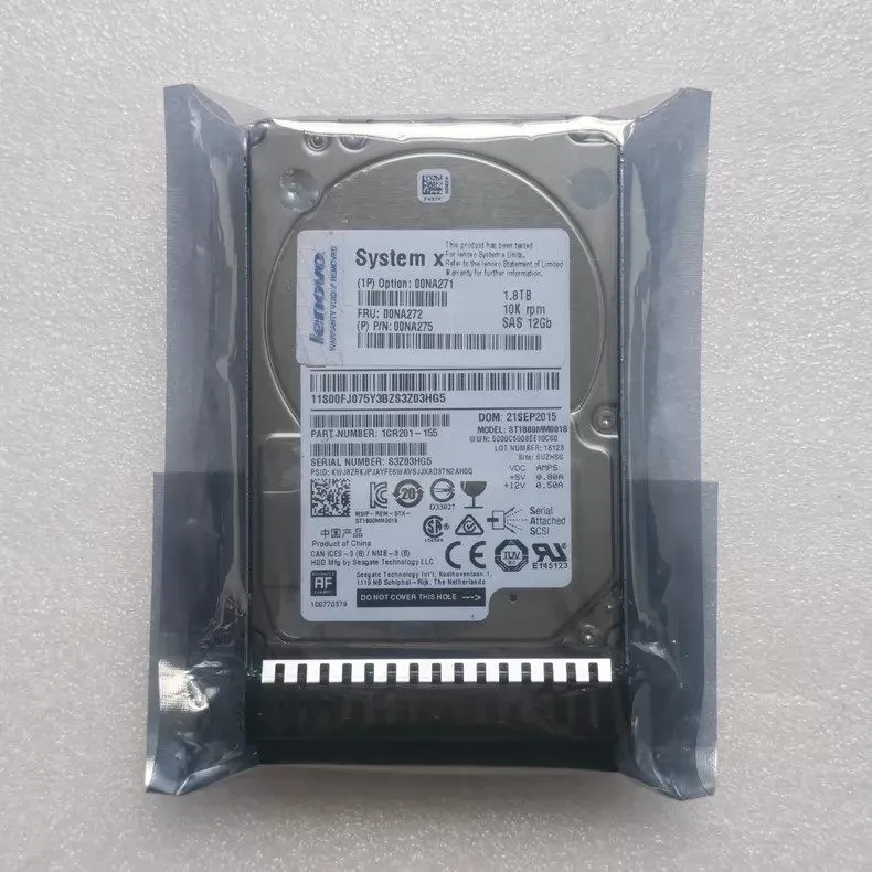Жёсткий диск Lenovo IBM 1.8TB 10K 12GBps SAS 2.5" G3HS 512e HDD 00NA272 00NA275 