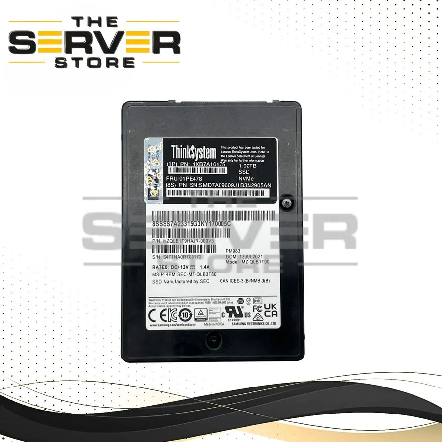 SSD-накопитель MZ-QLB1T90 Samsung PM983 2.5" 1.92TB SSD PCI-E 3.0 NVMe U.2 MZQLB