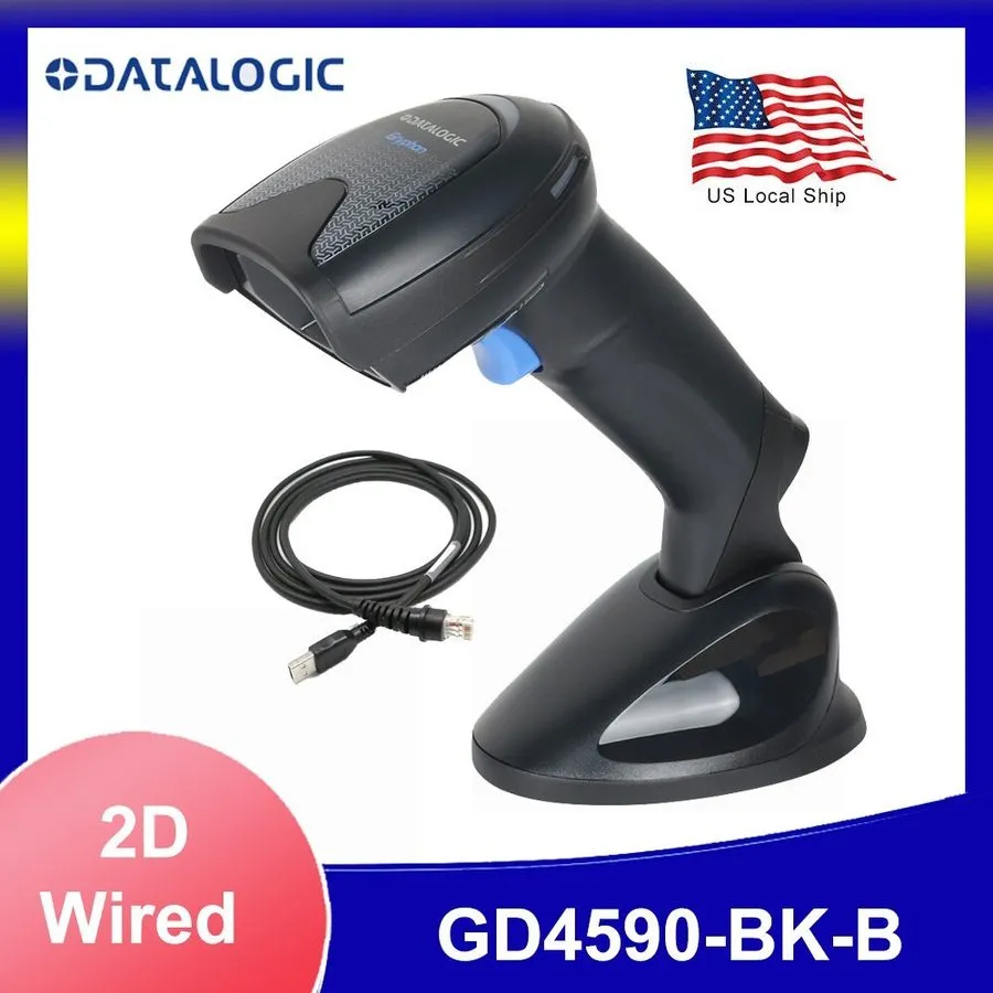 Сканер штрих-кода Datalogic 1D 2D Gryphon GD4590-BK-B Handheld USB Barcode Scann