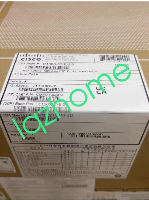 Коммутатор C1300-8T-E-2G Cisco Catalyst 1300 8-Port GE Ext PS Switch