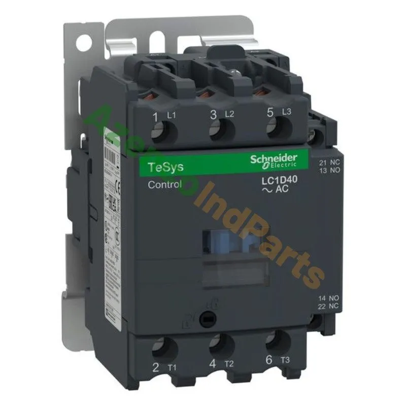Контактор LC1D40G7 Contactor TeSys 40 A 3 P 30 HP At 480 Schneider Electric