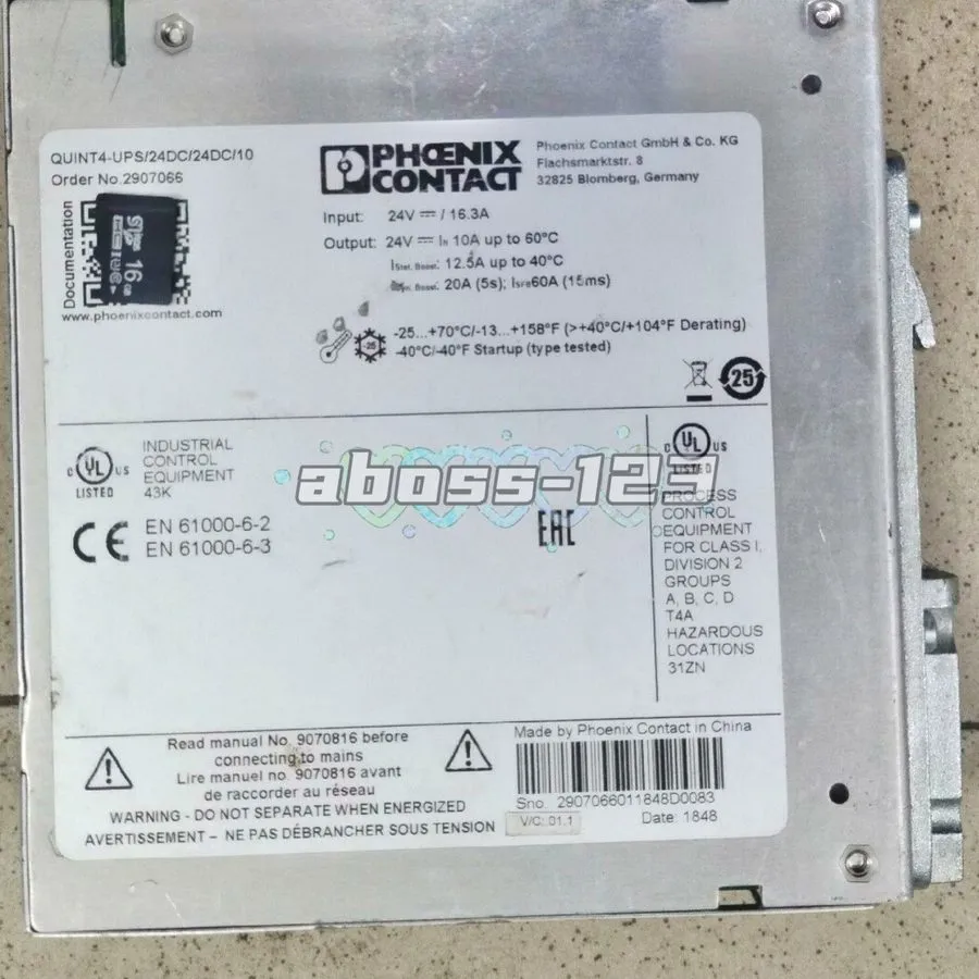 Блок питания Phoenix Contact QUINT4-UPS/24DC/24DC/10 2907066 Power Supply
