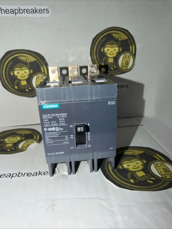 Автоматический выключатель Siemens BQD360 60A, 480V AC Molded Case Circuit Break — фото лота 1
