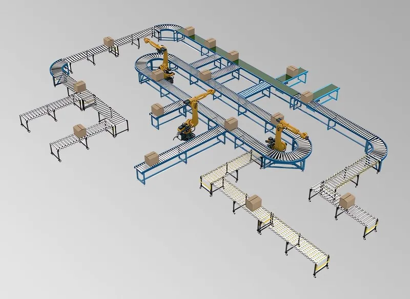Конвейер Folding Conveyor 5.1-19.66ft Length Unpowered Roller Conveyors 23.6" Wi — фото лота 2