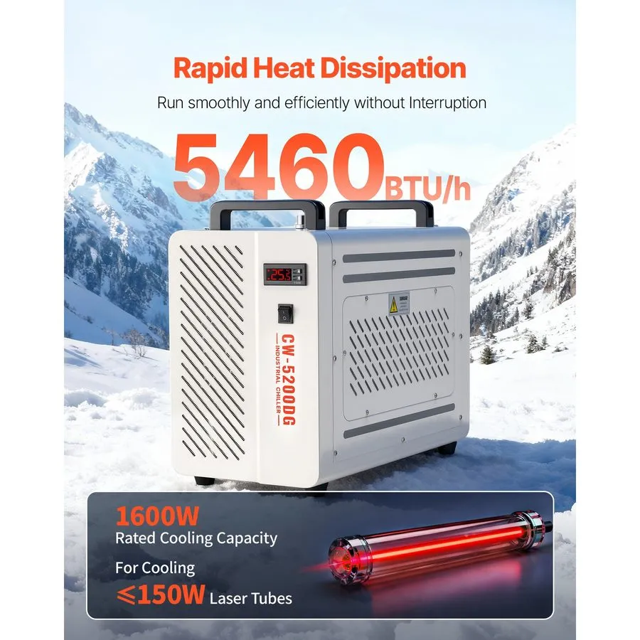 Компрессор Uimoso Industrial Water Chiller 5460BTU/h Cooling System with Compres — фото лота 1