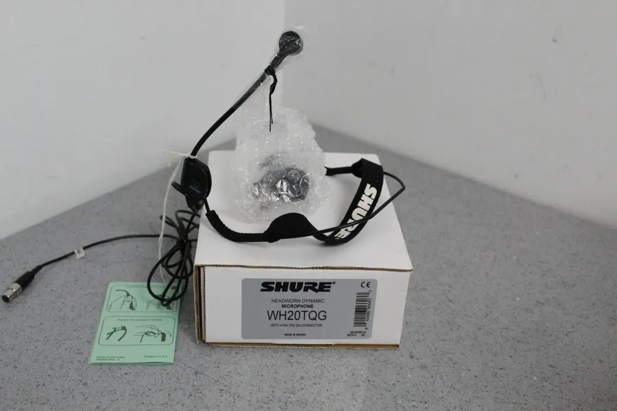 Микрофон Shure WH20TQG Dynamic Headset Microphone with 4 Pin connector FREE S&H