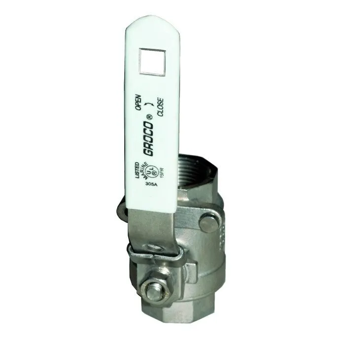 Клапан GROCO 1/2" NPT Stainless Steel In-Line Ball Valve [IBV-500-S]
