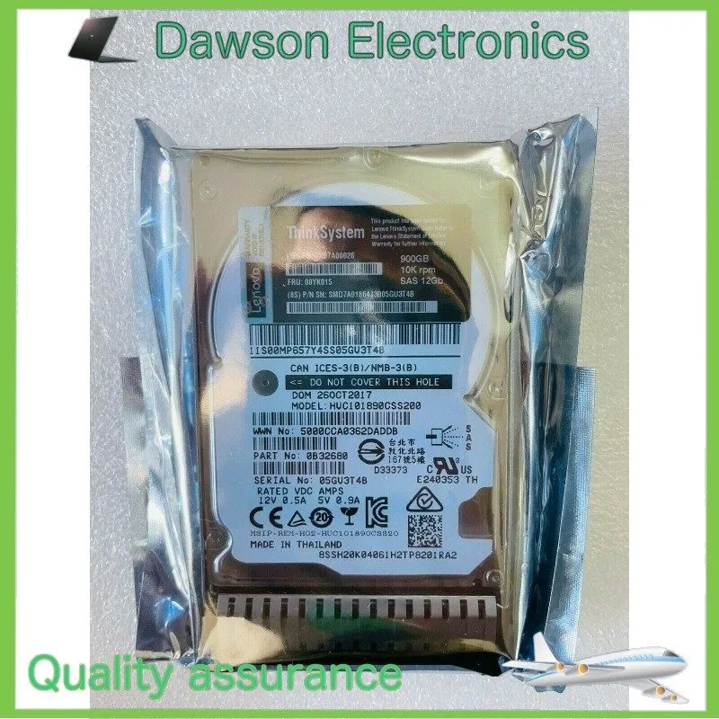 Жёсткий диск LENOVO / IBM 7XB7A00026 00YK015 900GB 2.5" 10K 12G SAS HDD Hard Dri