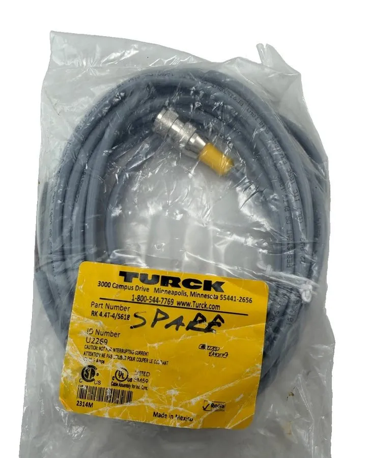 Соединительный кабель TURCK RK 4.4T-4/S618 U2269 4M M12 4-Pin Female Shielded Eu