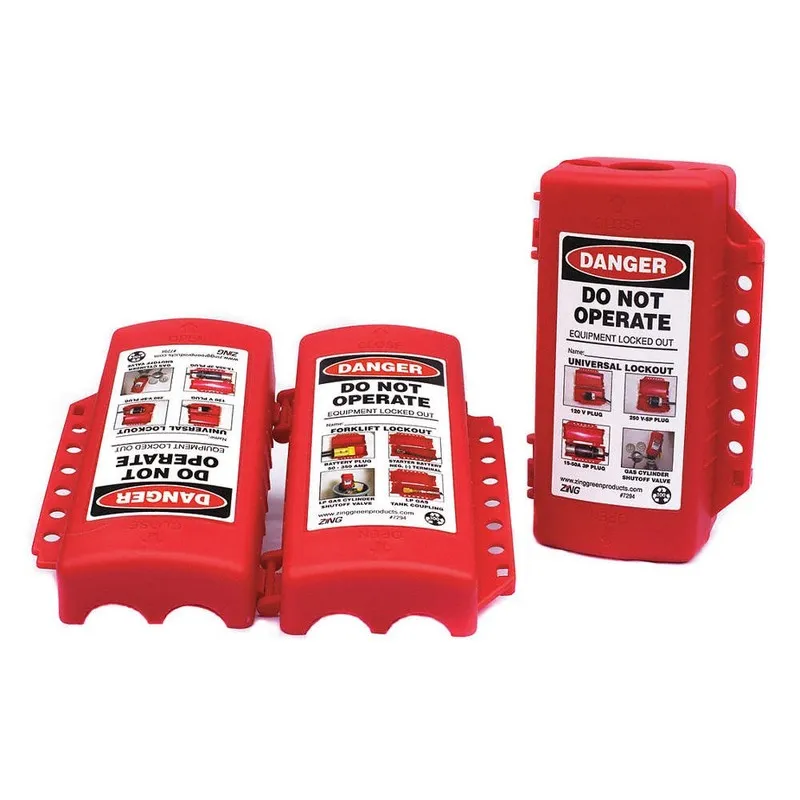 Такелажная скоба ZING 7294 Plug Lockout,Red,5/16" Shackle Dia. 426P86 — фото лота 1