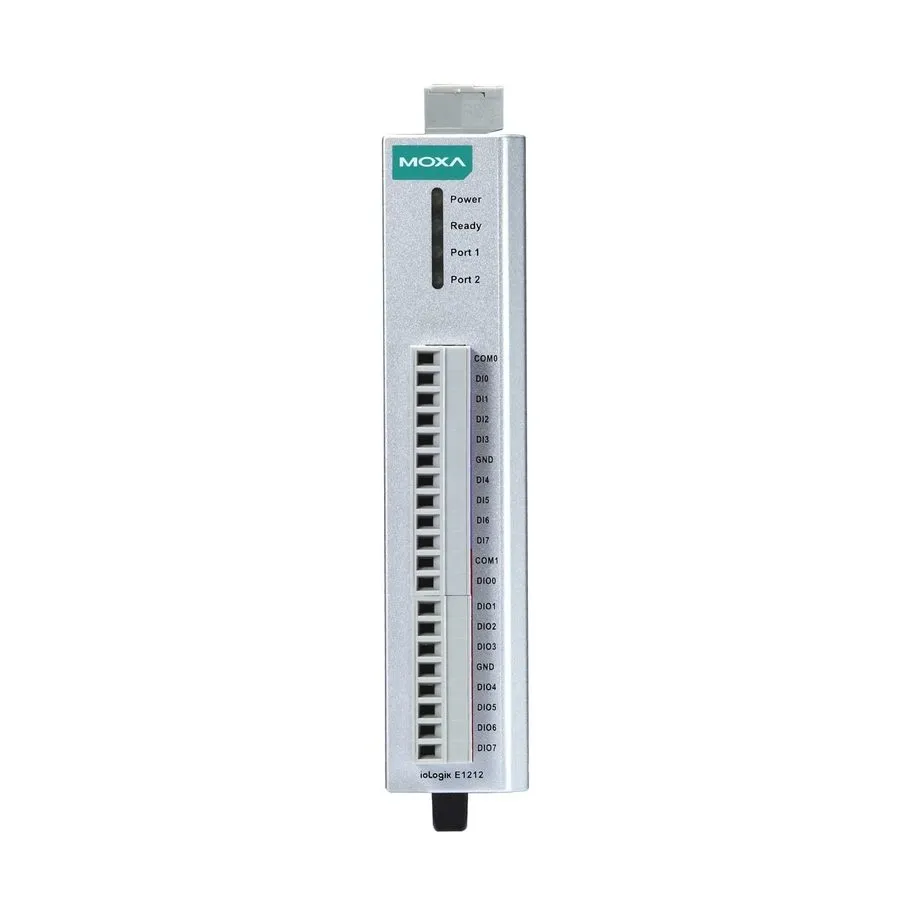 IIoT-устройство MOXA ioLogik E1212 Remote Ethernet I/O, 8DI/8DIO, 2-Port Switch — фото лота 1