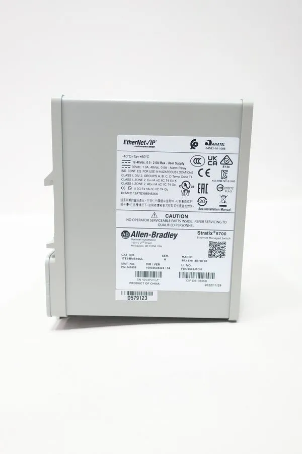 Коммутатор Allen Bradley 1783-BMS10CL /A Stratix 5700 10-Port Ethernet Switch