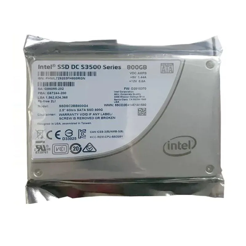 SSD-накопитель Intel DC S3500 800GB SSD 2.5" SATA 6Gb/s Solid State Drive SSDSC2
