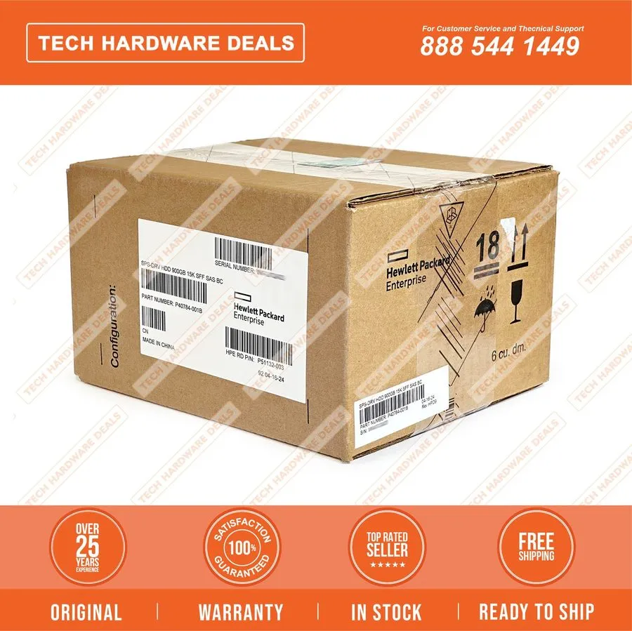 Жёсткий диск P51132-003 HPE 900GB SAS 12G MC 15K SFF BC HDD