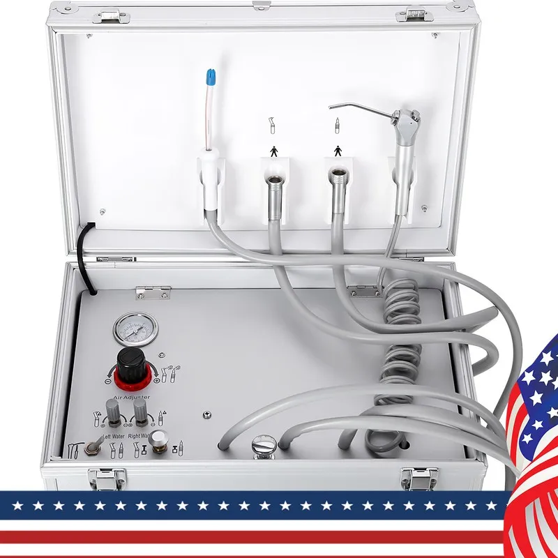 Компрессор Mobile Dental Delivery Unit Air Compressor Suction 4Holes/Portable Fo