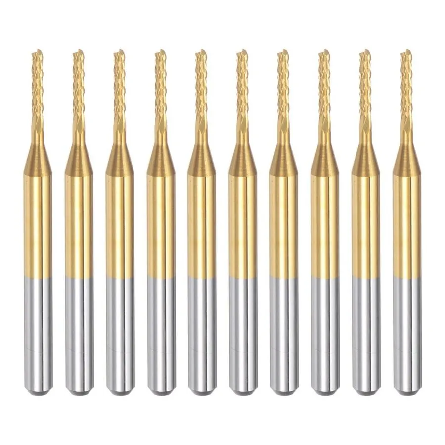 Оборудование ЧПУ Titanium Coat Carbide End Mill Engraving Milling Cutter CNC Rou — фото лота 1