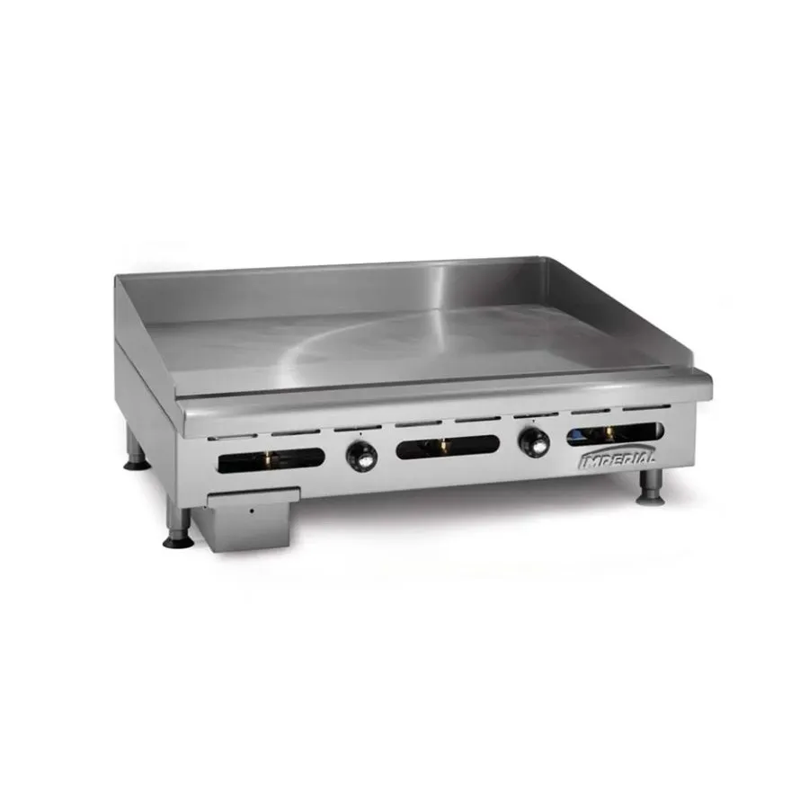 Гриль Imperial ITG-48 48" Commercial Gas Griddle Counter Top Thermostatic Contro — фото лота 1
