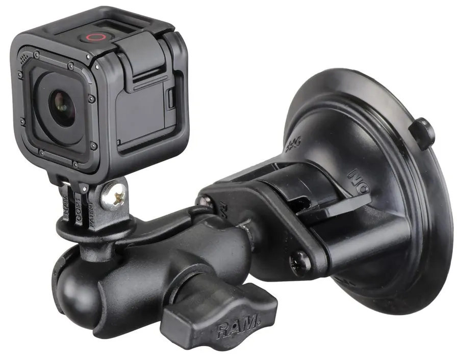 Фотокамера RAM Mount GoPro Short Arm Locking Suction Cup Camera Mount RAM-B-166-