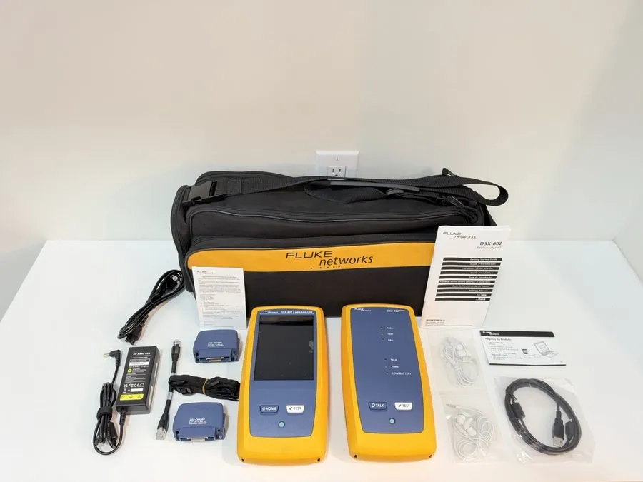 Анализатор FLUKE NETWORKS DSX-602 PRO 500MHZ CABLE ANALYZER V2 W/ WIFI — фото лота 1