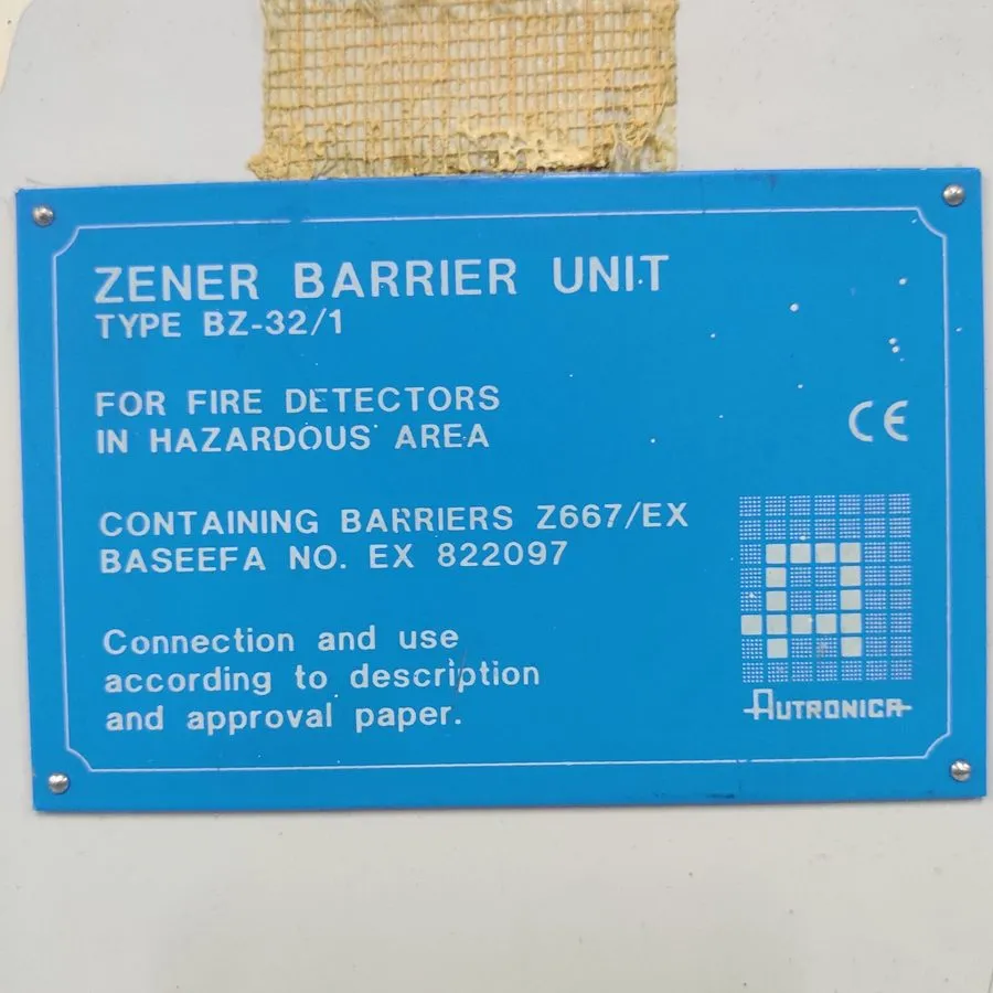 Датчик AUTRONICA ZENER BARRIER UNIT TYPE BZ-32/1