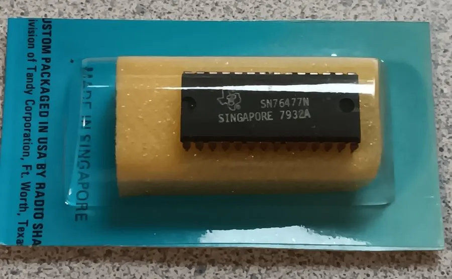 Микросхема Texas Instruments SN76477N Sound Generator IC Chip — фото лота 1