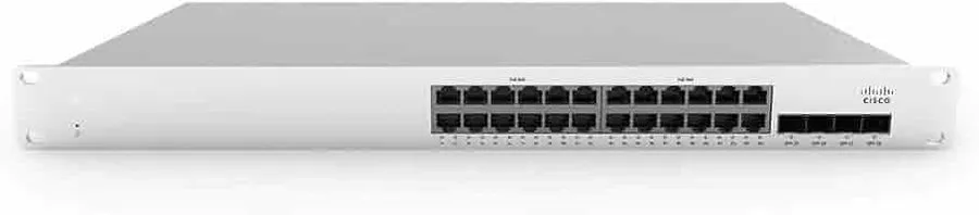 Коммутатор Cisco Meraki MS210-24P-HW UNCLAIMED 24 Port PoE Switch 370W Cloud Man