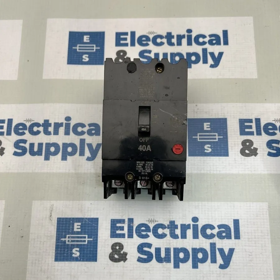Автоматический выключатель GE TEY340 40A 3-Pole Circuit Breaker 480V AC Trip Ind