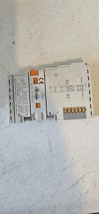 Модуль ввода-вывода Beckhoff KL2652 Bus Terminal 2-Channel Relay Output 230 V AC — фото лота 1