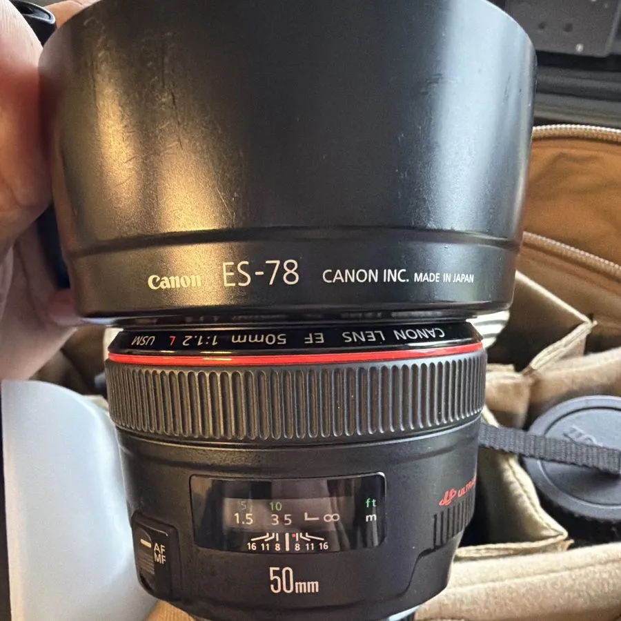 Объектив Canon EF 50mm f/1.2L USM Lens Professional Portrait Lens