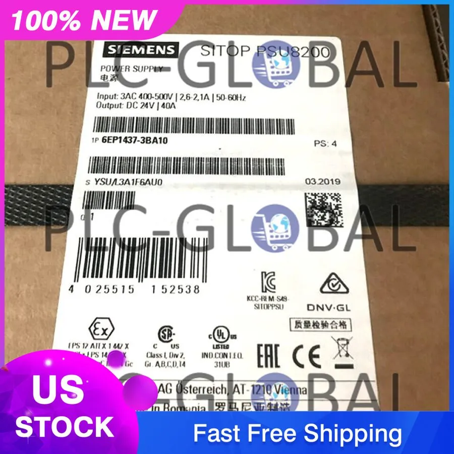 Блок питания SIEMENS 6EP1437-3BA10 SITOP PSU8200 POWER SUPPLY, 24VDC, 40A. 4E-21