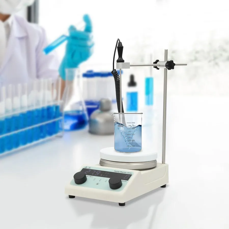 Магнитная мешалка 320W Magnetic Stirrer with Heating Plate Lab Efficient Mixer 1 — фото лота 4