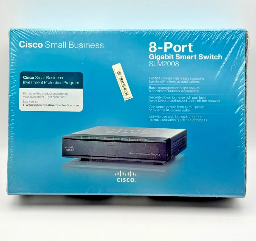 Коммутатор Linksys SLM2008 8 port 10/100/1000 gigabit smart swithc w/ pd