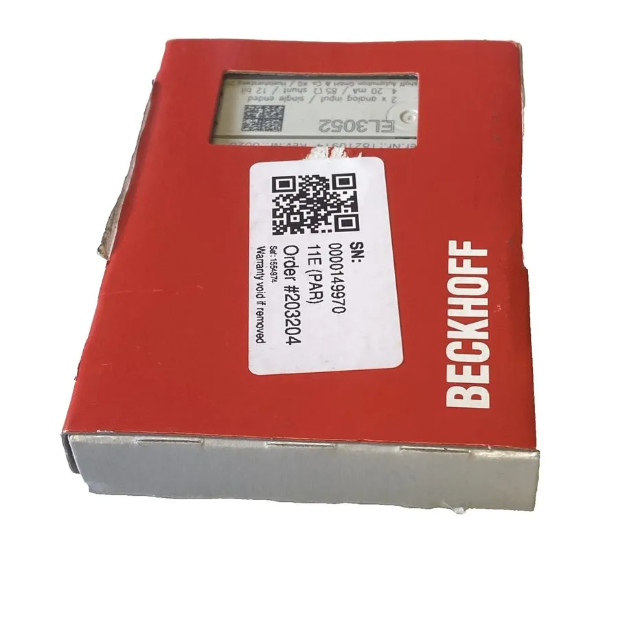 Модуль ввода-вывода EL3052 Beckhoff Ethercat Terminal, 2-Channel, 4-20mA — фото лота 2