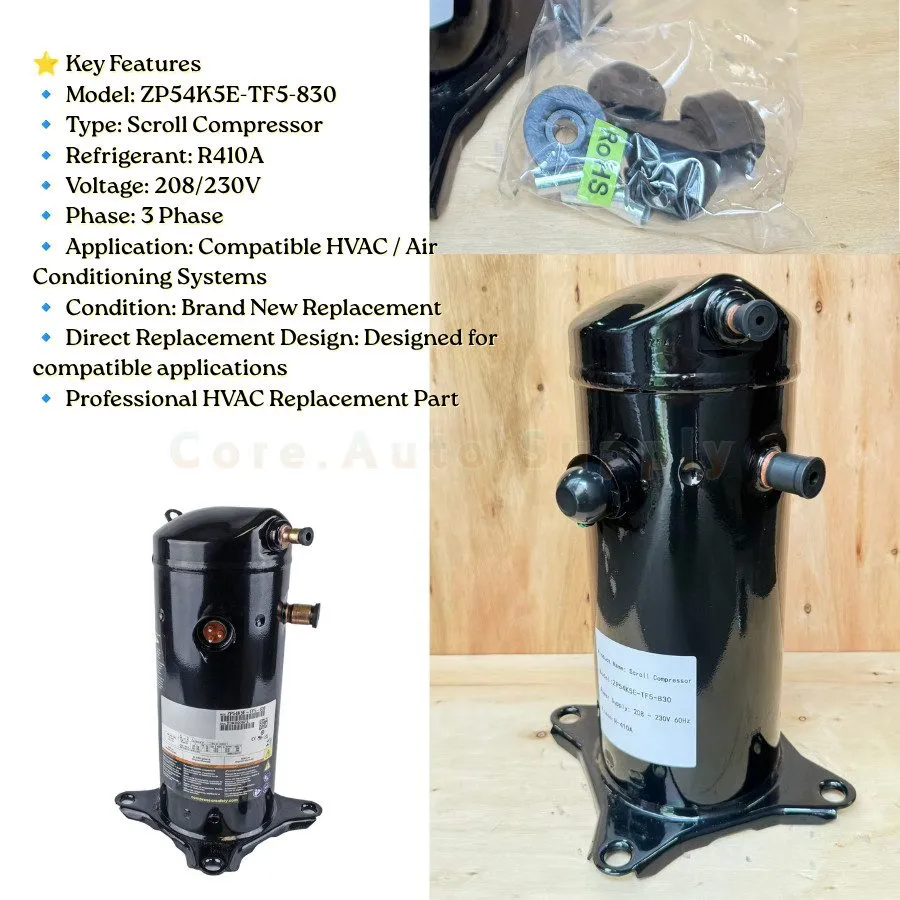 Компрессор ZP54K5E-TF5-830 HVAC Scroll Compressor 208-230V 60HZ 3PH
