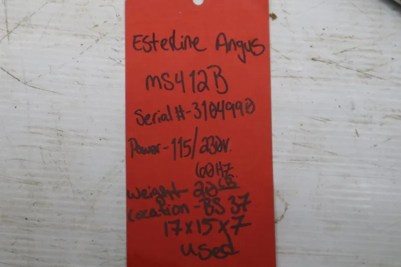 Регистратор ESTERLINE ANGUS MS412B CHART RECORDER SOLD AS IS