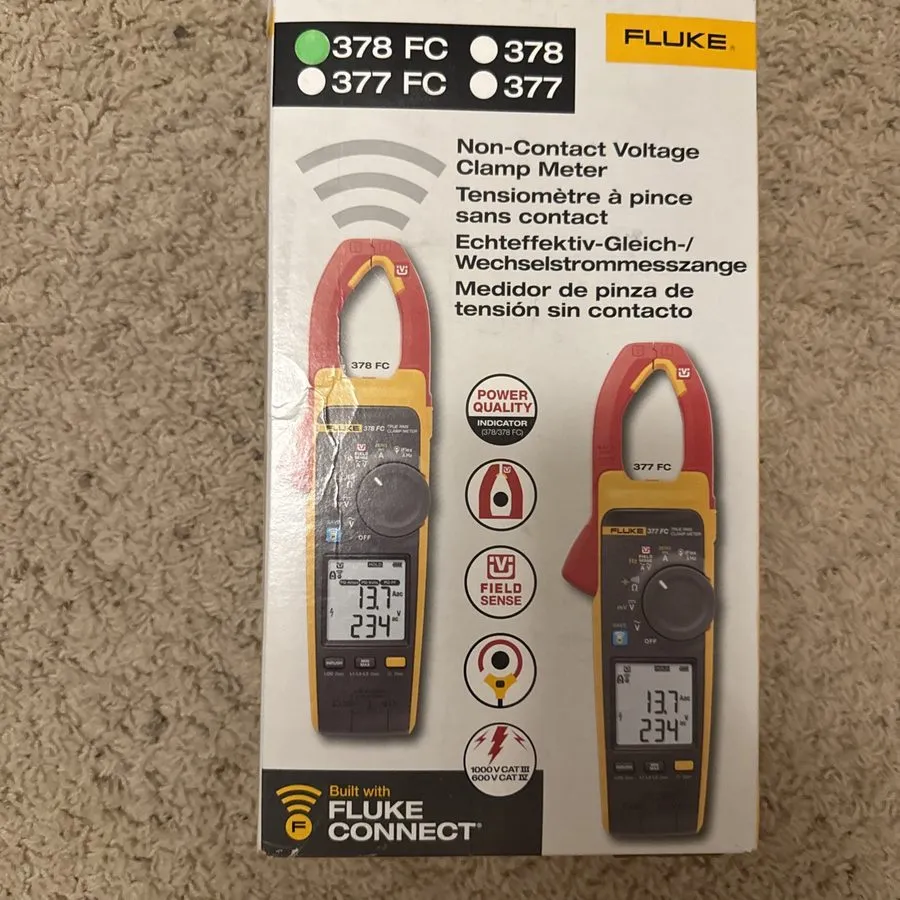 Тестер Fluke 378FC Non-Contact Voltage Clamp Meter with Bluetooth