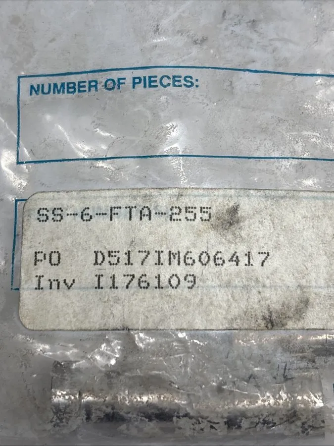 Фитинг Swagelok SS-6-FTA-255 Stainless Steel Swagelok Tube Fitting FNSP